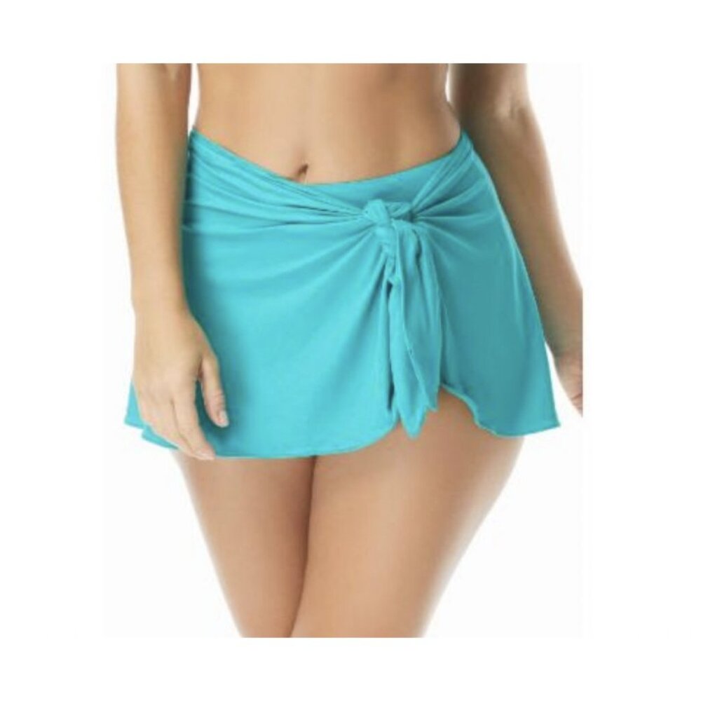 Cocoreef Contours Halo Sarong Swimsuit Cover Up Teal Size S - Picture 1 of 5